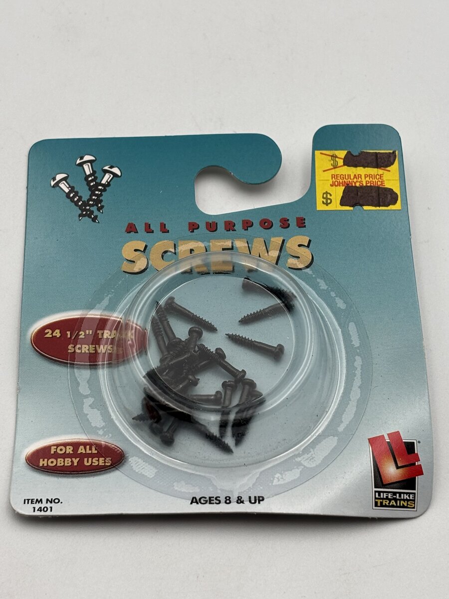 Life Like 1401 HO Track Screws 1/2" 24 pcs