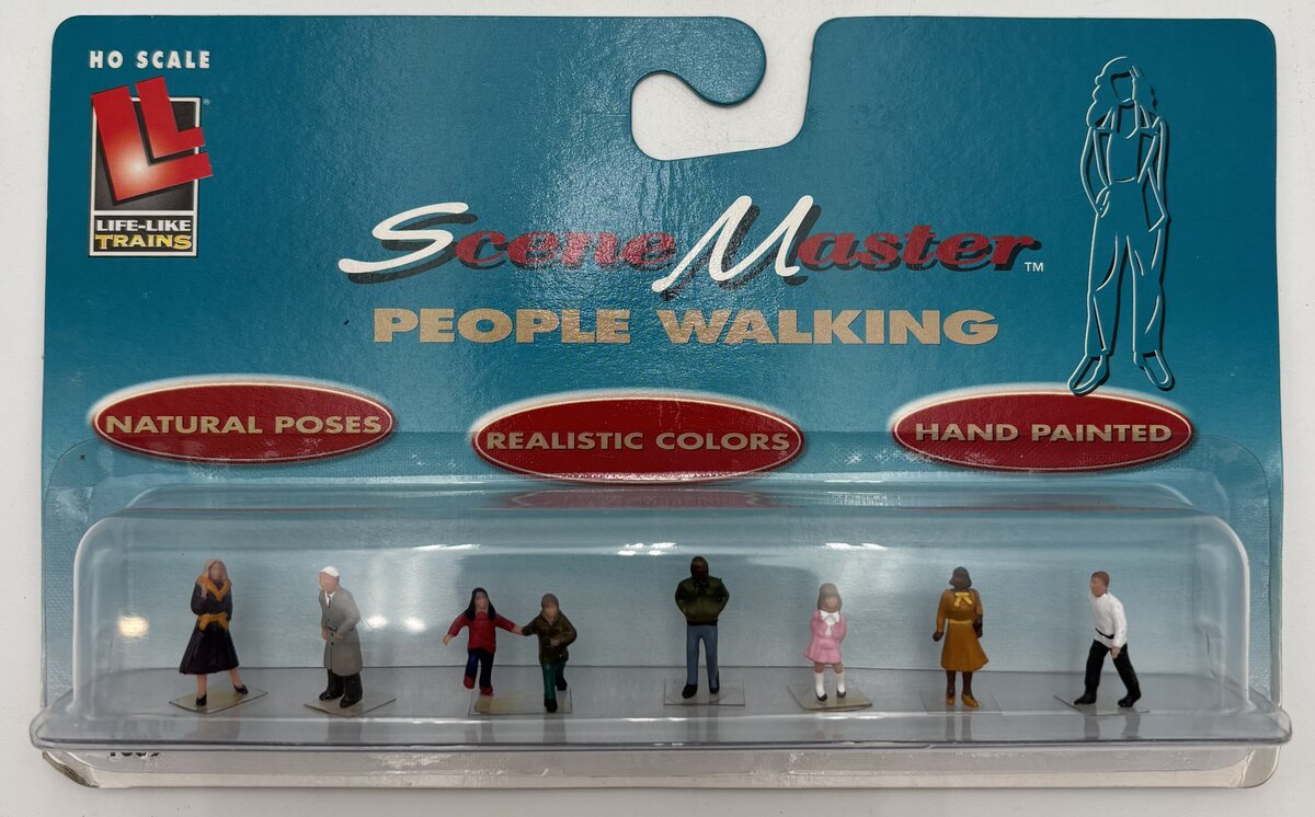Life Like 1609 HO Walking People Figures (Set of 7)