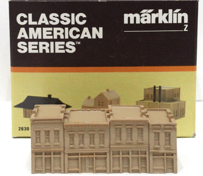 Marklin 2640 Z Scale Classic American Series Store Fronts Unpainted Cast Resin