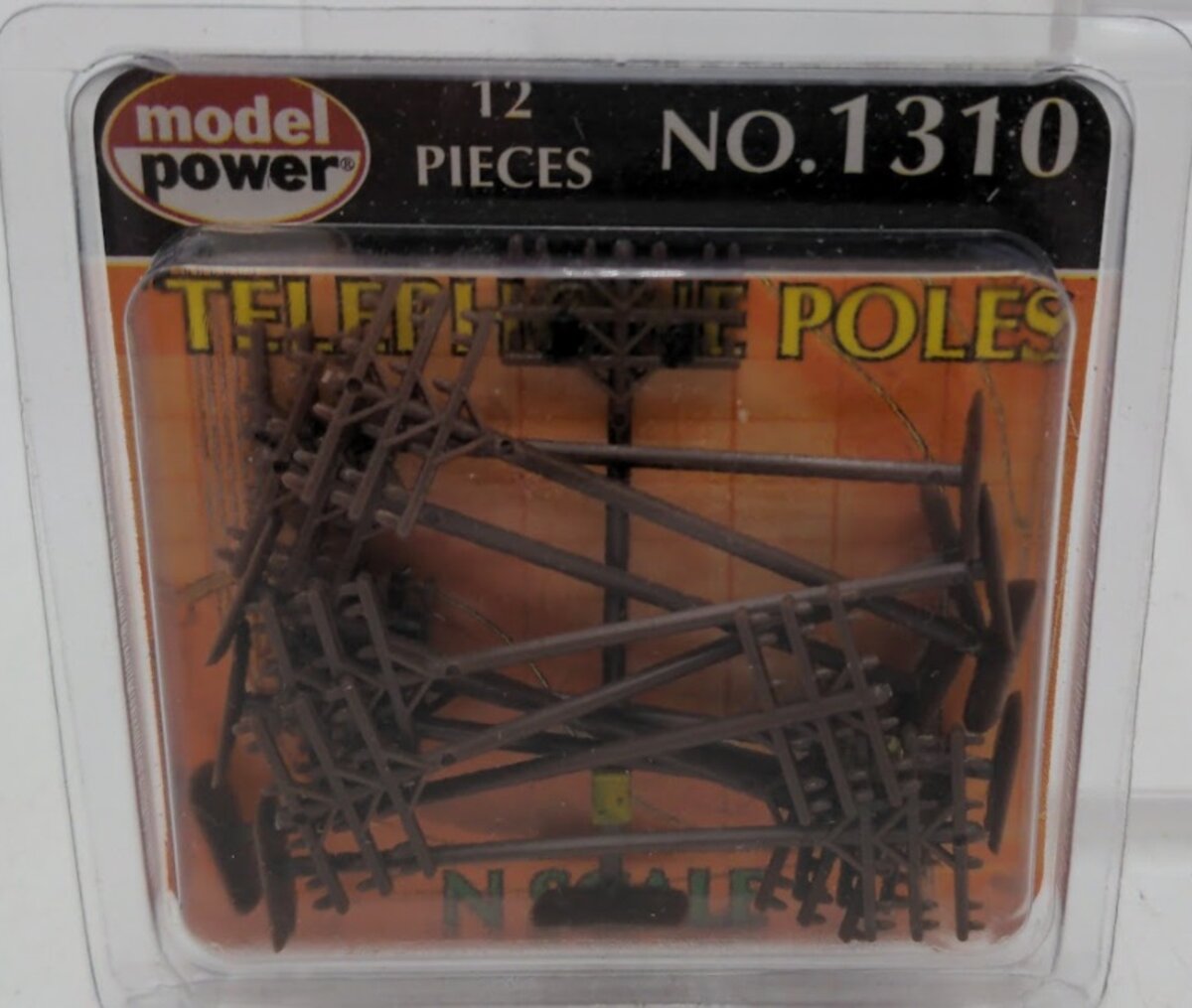 Model Power 1310 N Scale Telephone Poles (Pack of 12)
