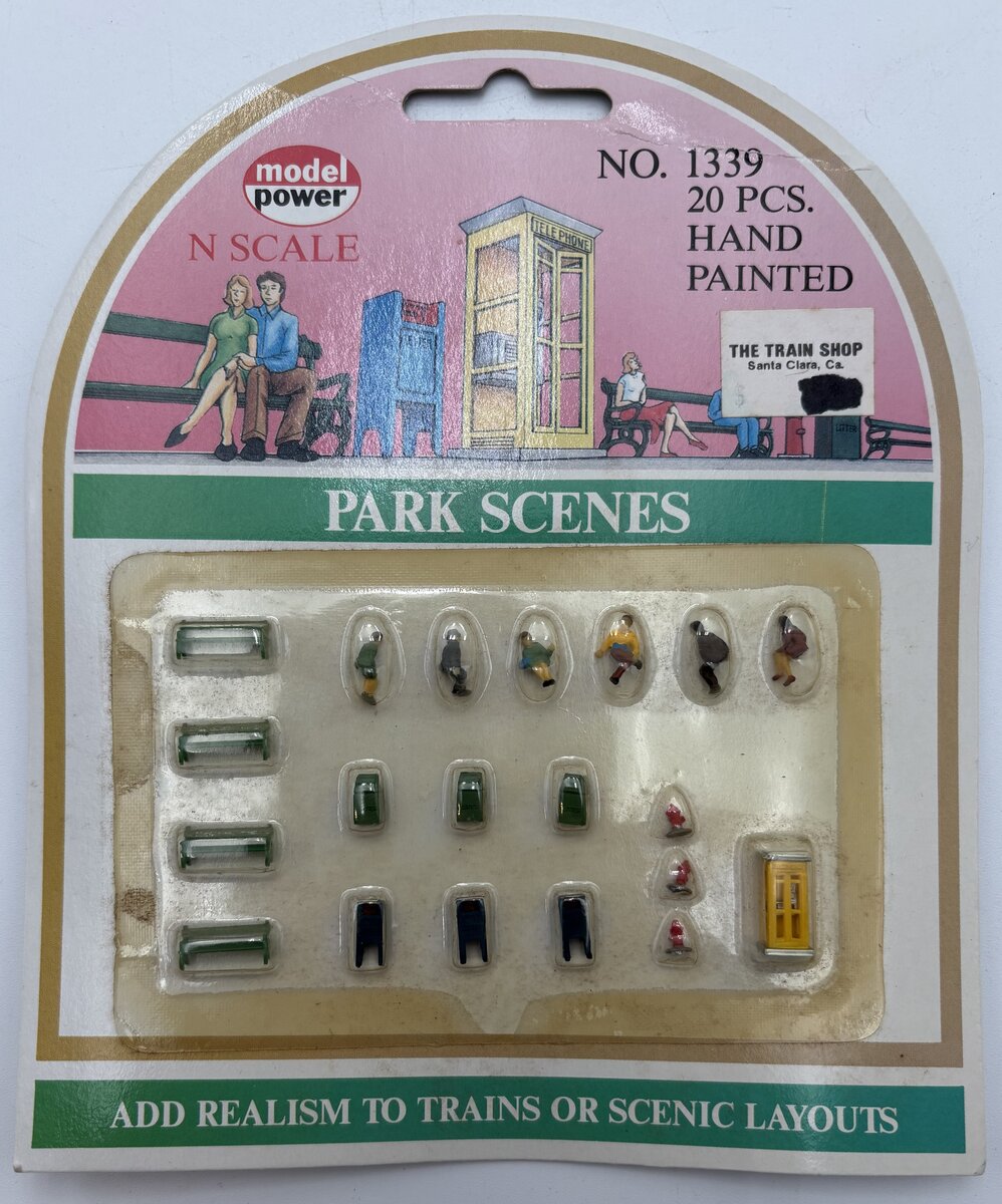 Model Power 1339 N Scale Park Scenes Figures (Set of 20)