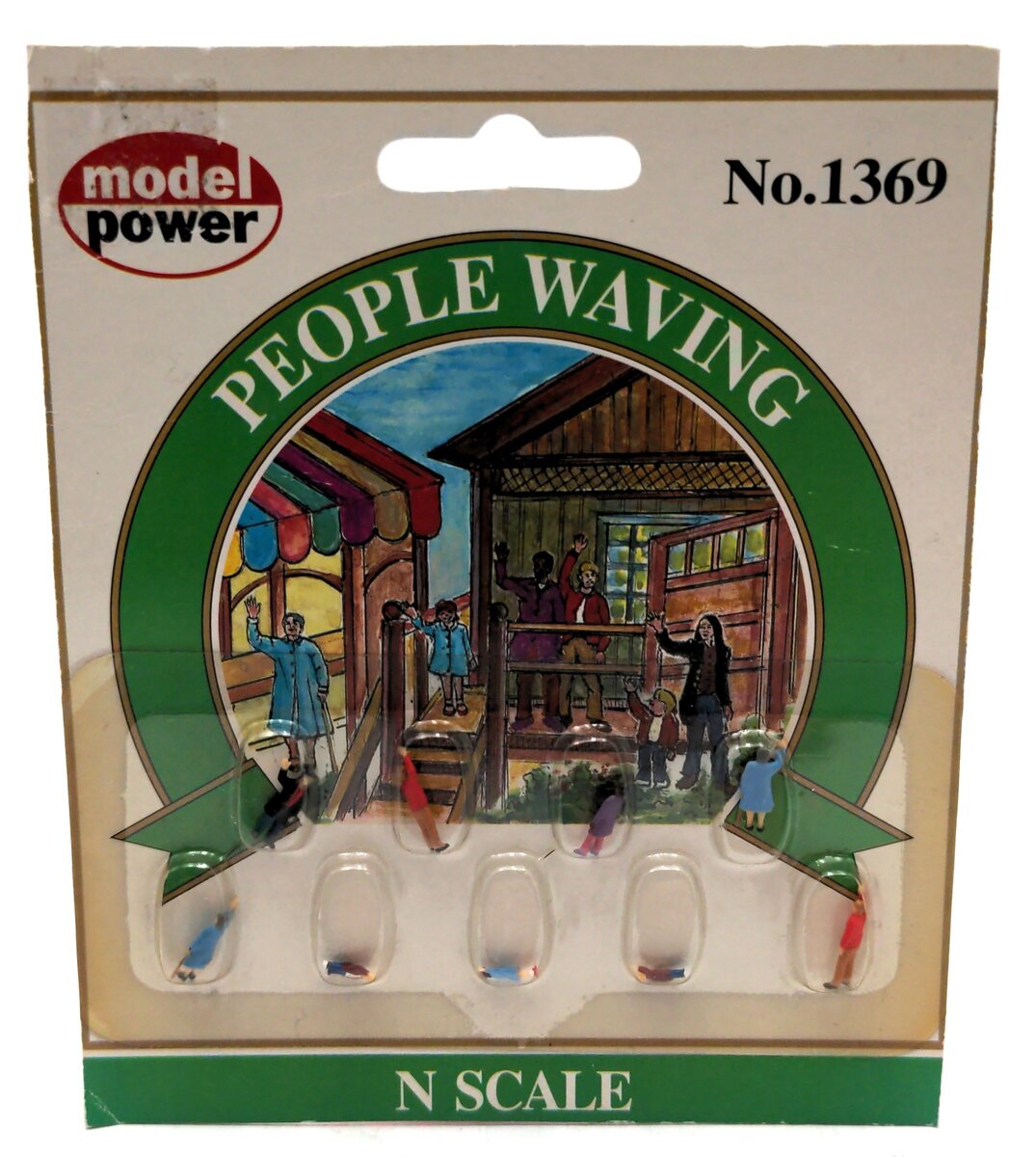 Model Power 1369 N People Waving Figures (Set of 5)