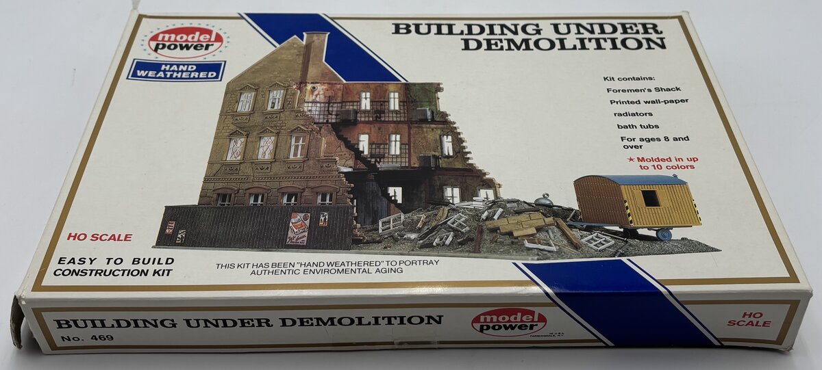 Model Power 469 HO Scale Building Under Demolition Building Kit