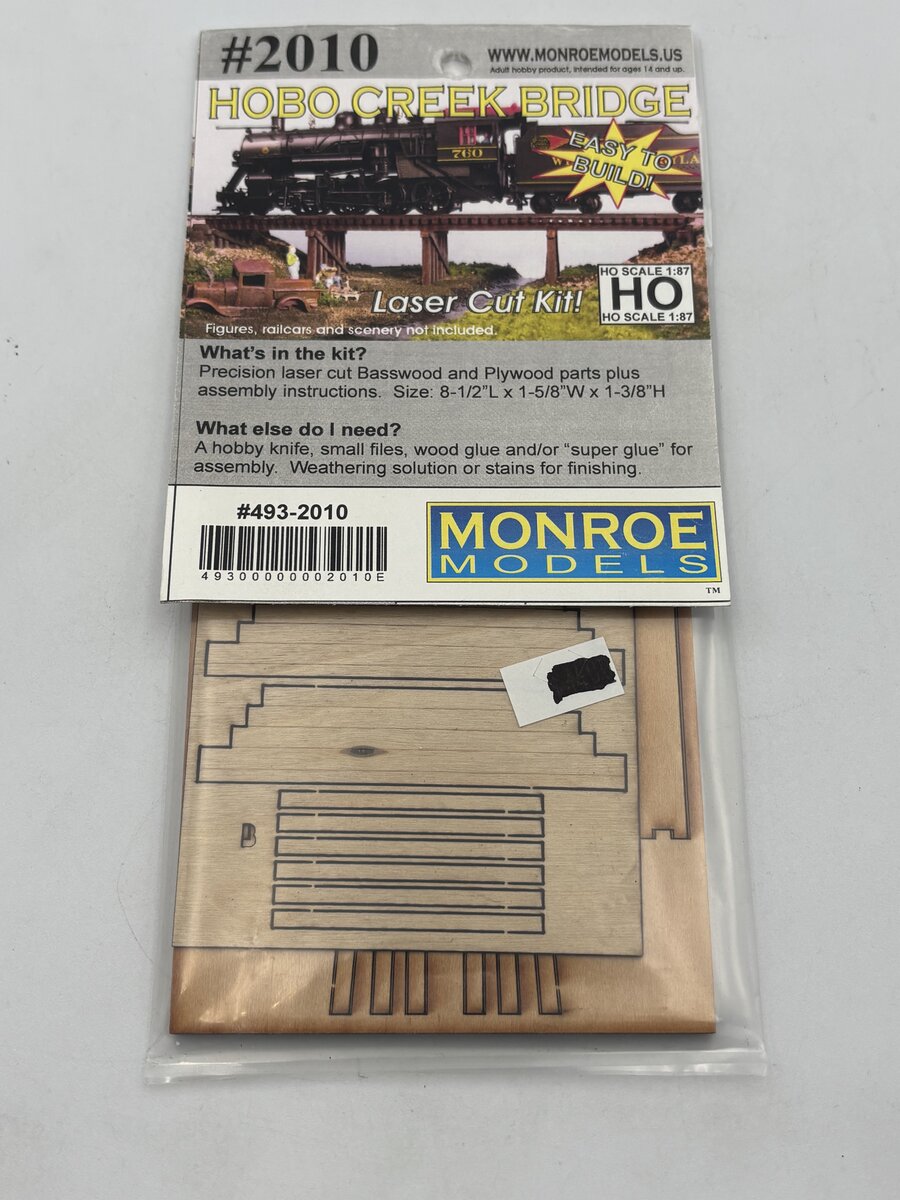 Monroe Models 2010 HO Hobo Creek Bridge Kit