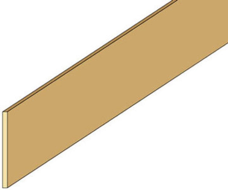 Northeastern Scale Lumber 134 1/32" x 1/2" x 24" Basswood Strips - Stripwood