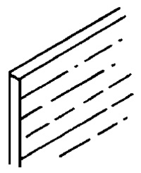 Northeastern Scale Lumber 417 1/8" x 1/16" x 24" Imprinted Concrete