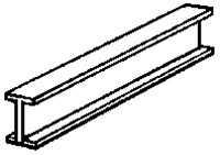 Northeastern Scale Lumber 564 5/32" x 24" Structural Shape I Beam