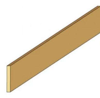 Northeastern Scale Lumber 70244 1/8" x 4" x 24" Basswood Strips - Stripwood