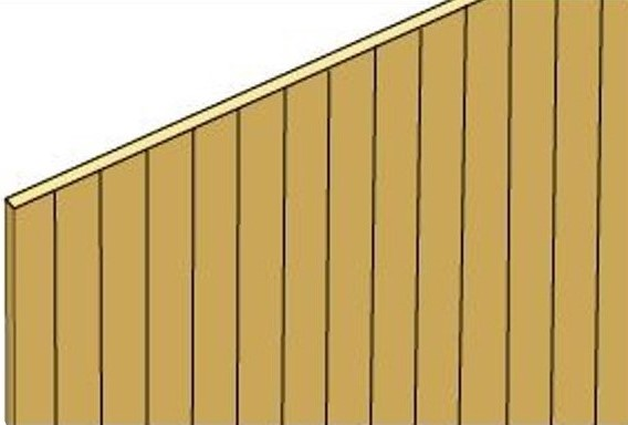 Northeastern Scale Lumber 70360 1/2" x 1/32" x 24" Scribed Sheathing