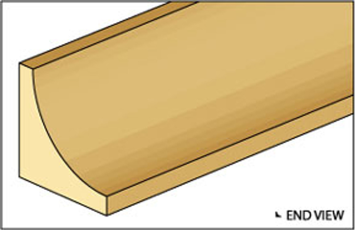 Northeastern Scale Lumber 92 I 5/64" x 24" Cove Moulding
