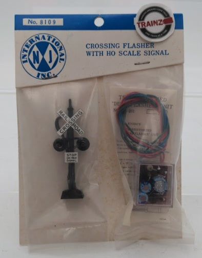 NJ International 8109 HO Scale Crossing Flasher & Crossbuck Signal