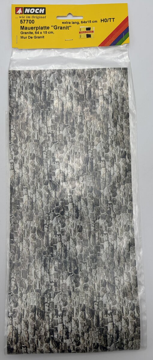 Noch 57700 64 x 15 cm. Granite Carton Wall