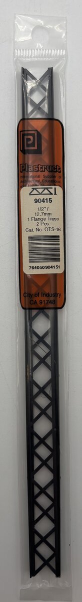 Plastruct 90415 29/32" x 9" x 1/2" Warren Open Web Truss (Pack of 2)