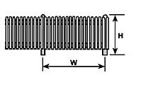 Plastruct 90461 O 1-1/4" x 30" x 43/64" Picket Fence