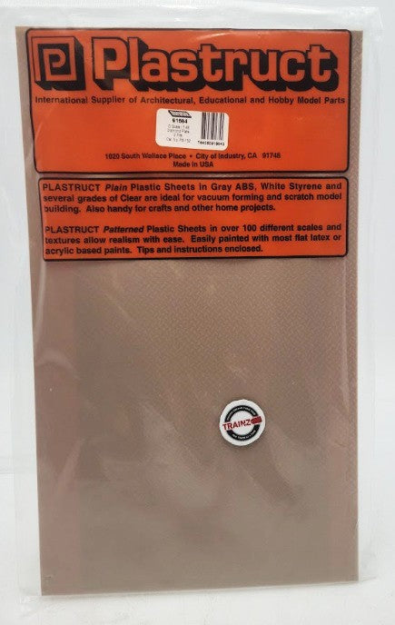 Plastruct 91684 O/1:48 Scale 12" x 7" Beige Diamond Plate Sheet (Pack of 2)
