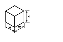 Plastruct 92022 3/8" x 3/8" Clear Acrylic Cube (Pack of 10)