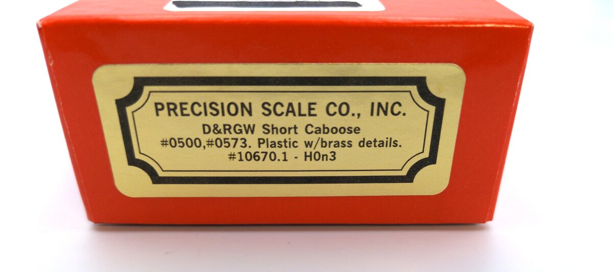 Precision Scale Company 10670 HOn3 Denver & Rio Grande Western Short Caboose Kit