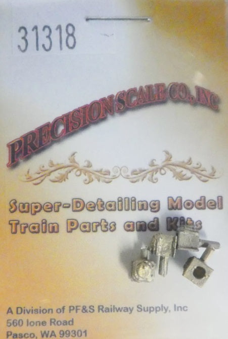 Precision Scale Co. 31318 HO Journals Roller Bearing Commonwealth Trailing Truck