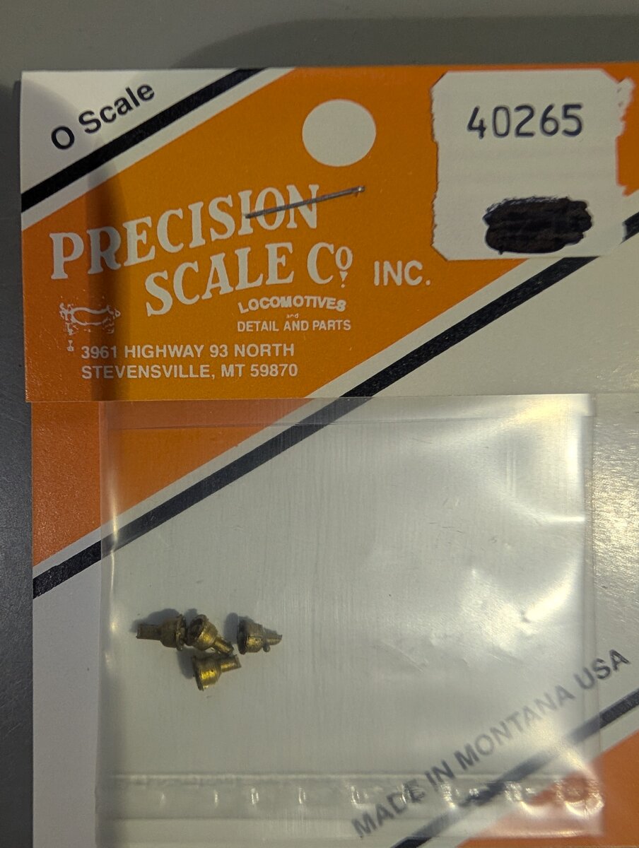 Precision Scale Company 40265 Plugs, 6"OD to O Scale WashOut, Flanged