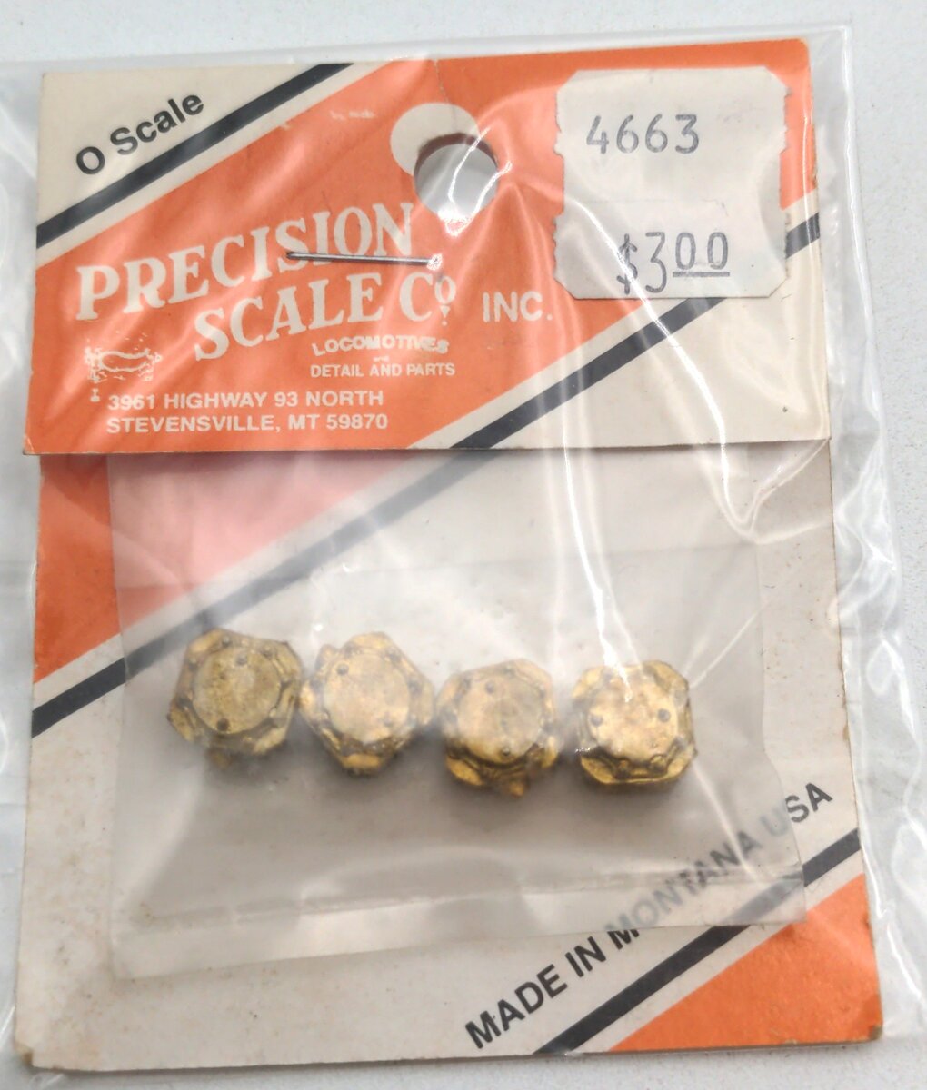 Precision Scale Company 4663 O Scale Rolling Bearing Journals 4 pcs