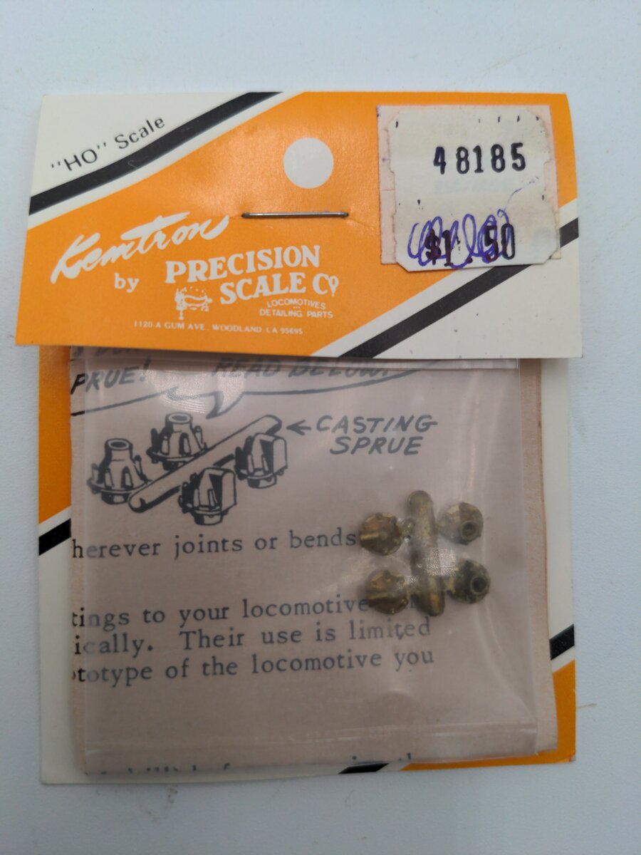 Precision Scale Company 48185 HO Scale Steam Fitting Set