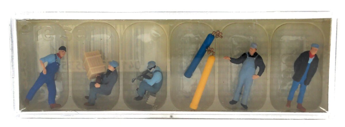 Preiser 10535 HO US Railway Personnel Figures with Welding Equipment (Set of 5)
