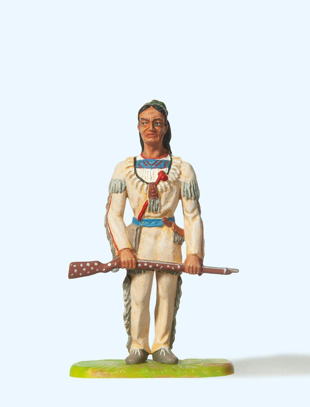 Preiser 54961 G Winnetou Holding Decorated Rifle Figure