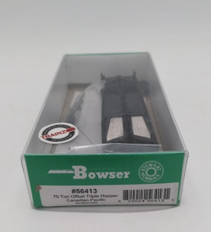Bowser 56413 HO Scale 70T Offset Triple Hopper Canadian Pacific # 357450 Kit
