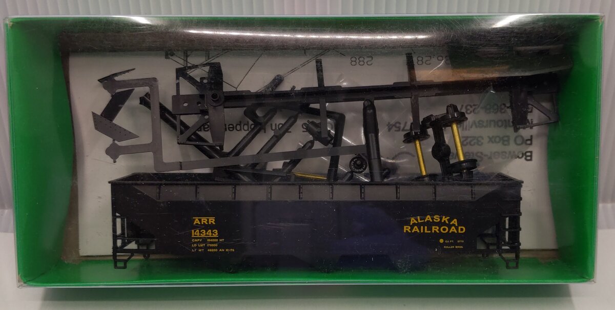 Bowser 56661 HO Scale Alaska Railroad 70T Hopper Car Kit Road #: 14343