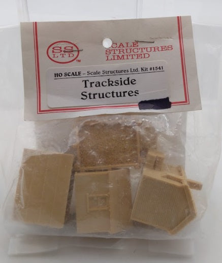 Scale Structures 1541 Trackside Structures Unpainted Resin Assembled