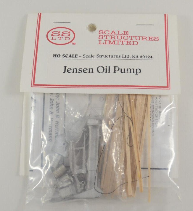Scale Structures 9124 HO Scale Jensen Walking Beam Oil Pump Metal & Wood Kit