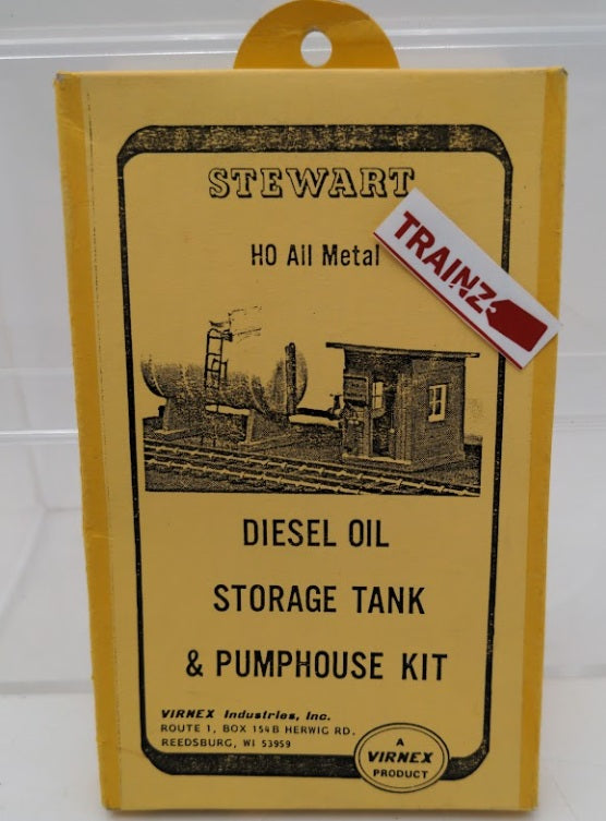 Stewart 107 HO Scale Diesel Oil Storage Tank & Pump House All Metal Kit
