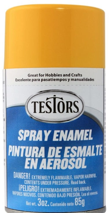 Testors 1214T Yellow Gloss Enamel 3 Oz. Spray Can