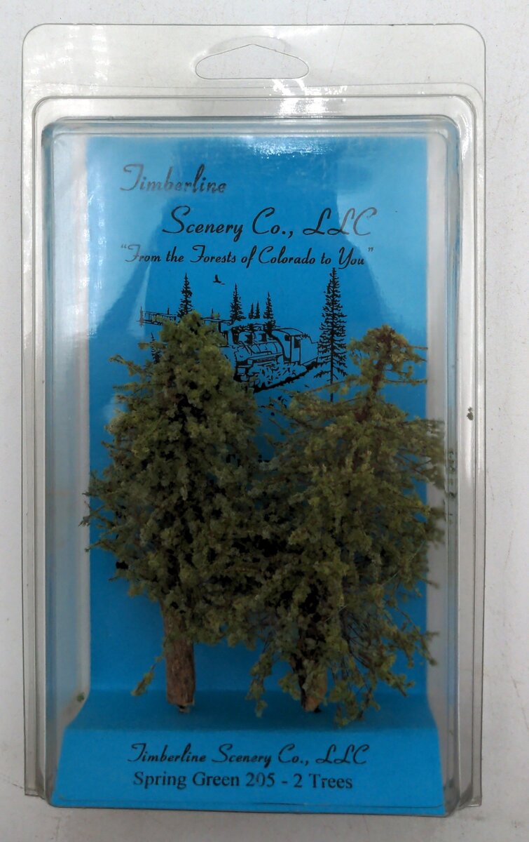 Timberline Scenery 205 3'' - 5'' Spring Green Deciduous Trees (Set of 2)
