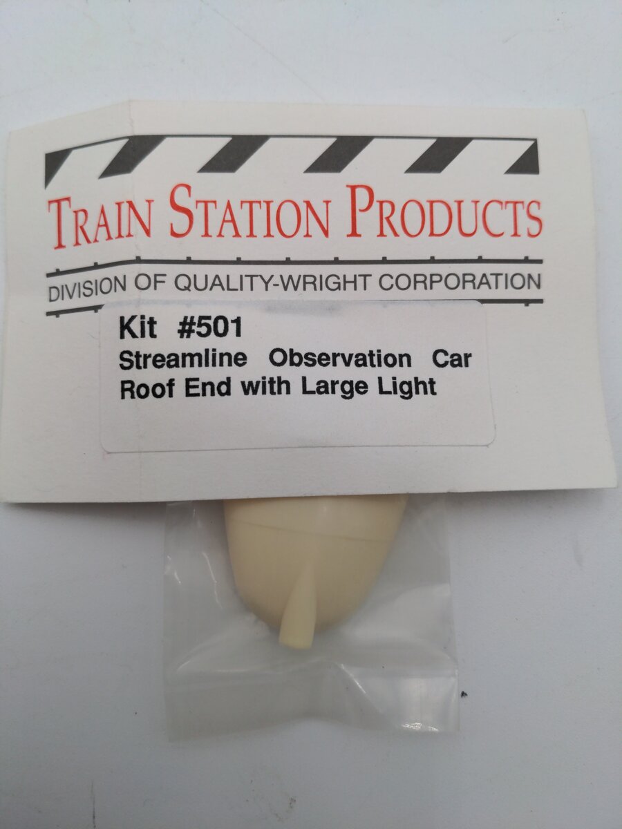 Train Station Products 732-501 Boat-Tail Observation Car End Roof Section With