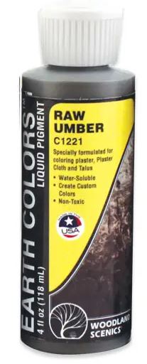 Woodland Scenics C1221 Raw Umber Liquid Pigment 4 Fl. Oz. Bottle