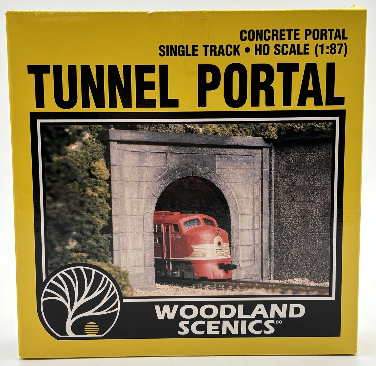 Woodland Scenics C1252 HO Scale Concrete Single Tunnel Portal