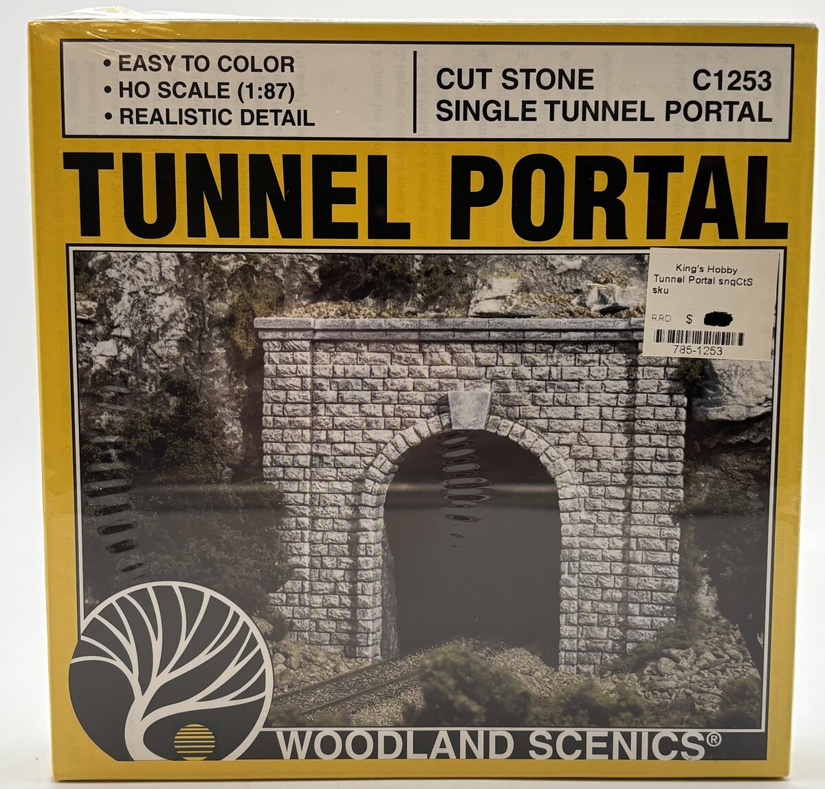 Woodland Scenics C1253 HO Cut Stone Single Tunnel Portal