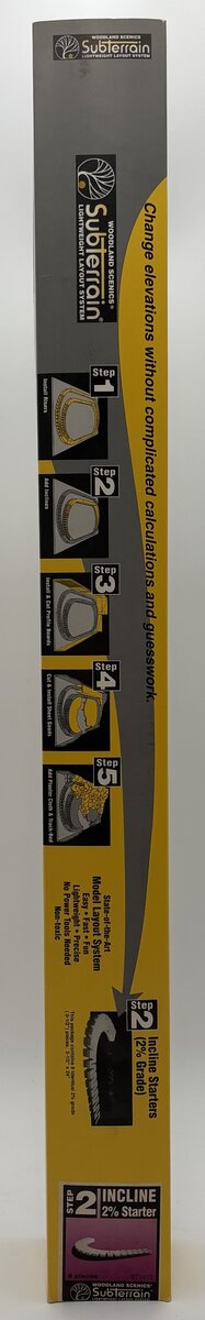 Woodland Scenics ST1412 2% SubTerrain Foam Incline/Decline Starters (Pack of 8)
