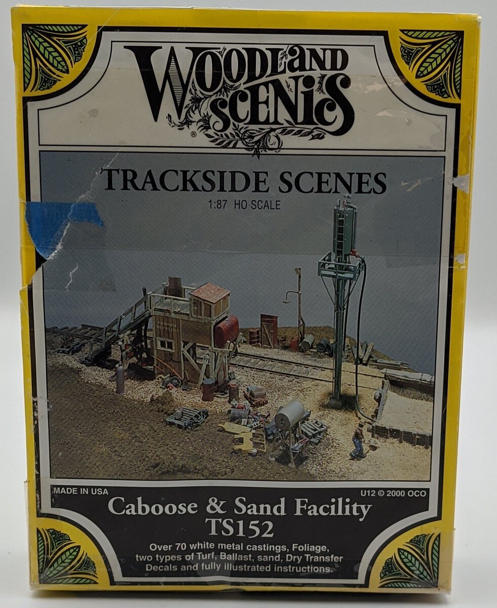 Woodland Scenics TS152 HO Caboose & Sand Facility Trackside Scenes Kit