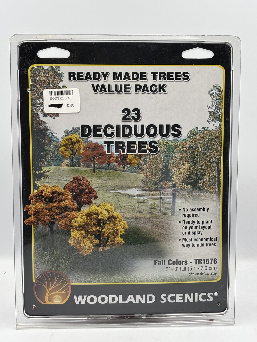 Woodland Scenics TR1576 2" - 3" Fall Colors Deciduous Trees (Pack of 23)