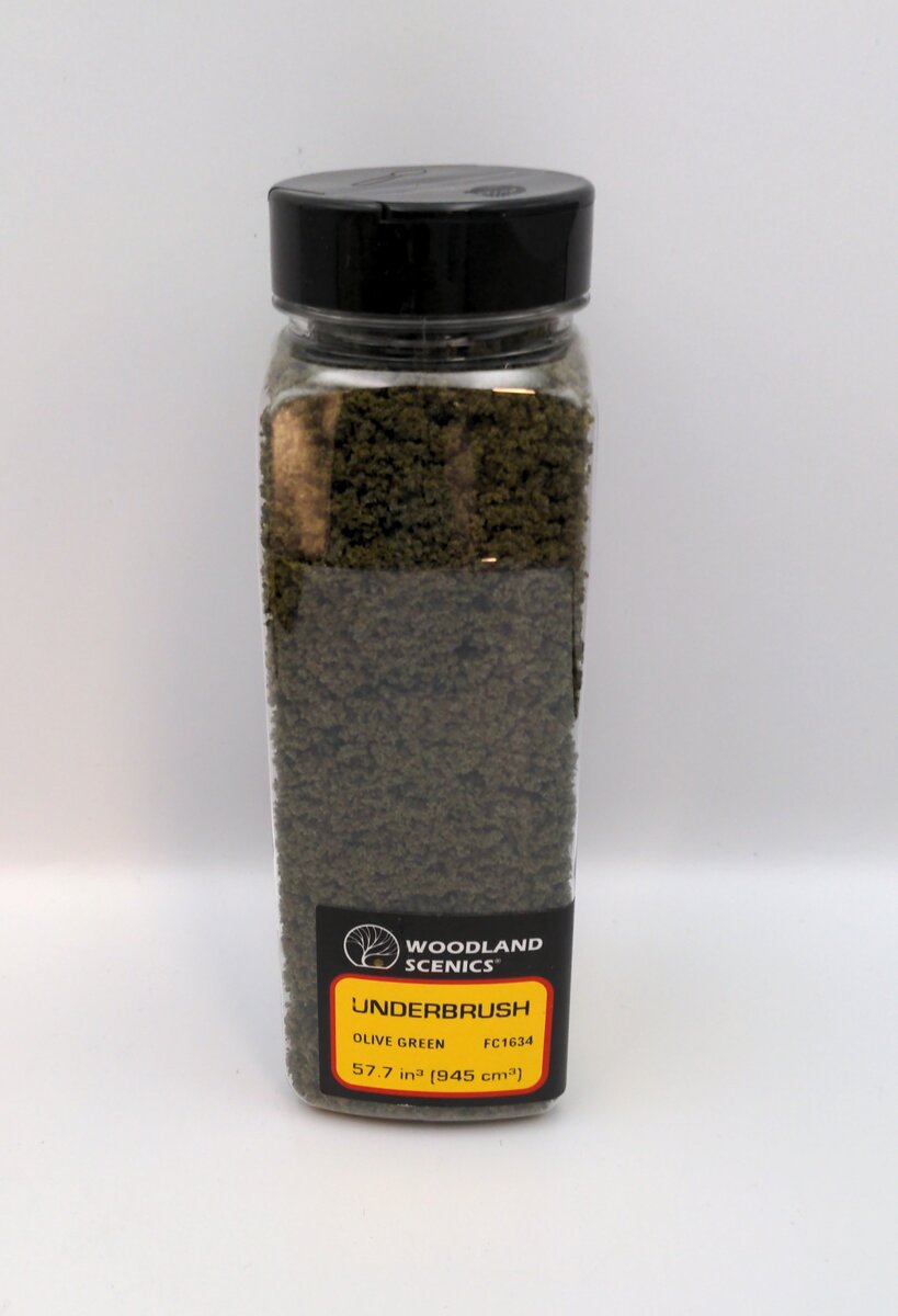 Woodland Scenics FC1634 Olive Green Underbrush Clump Foliage 32 Oz.Shaker Bottle