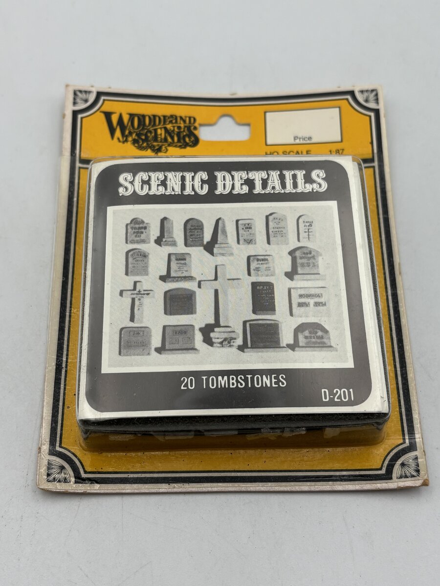 Woodland Scenics D201 HO Scenic Details Tombstones (Pack of 20)