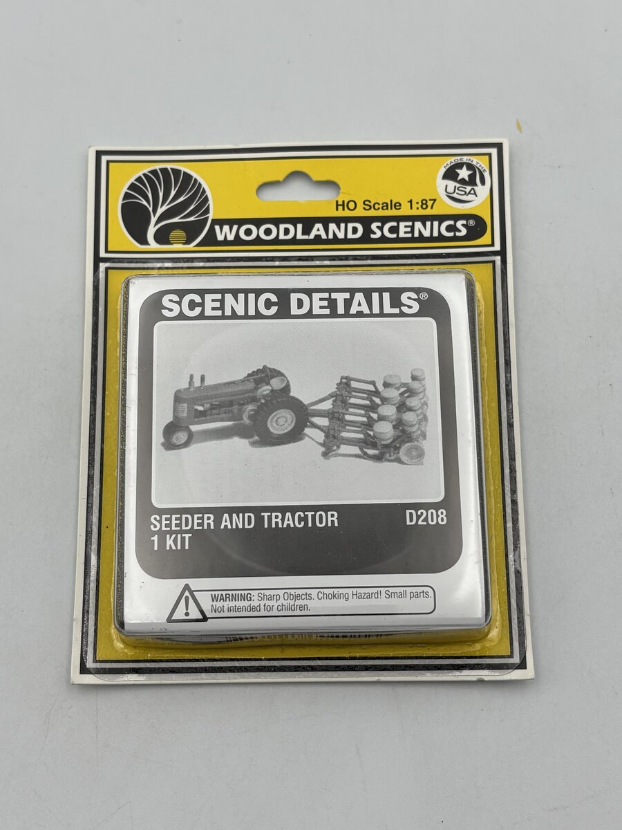 Woodland Scenics D208 HO 1938-1946 Seeder & Farm Tractor Kit