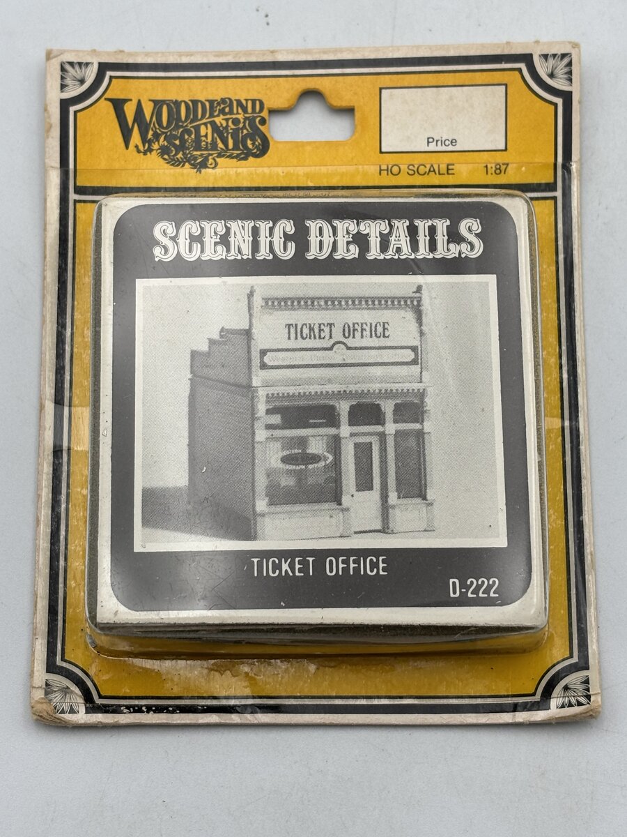 Woodland Scenics D222 HO Scenic Details Ticket Office Building Kit