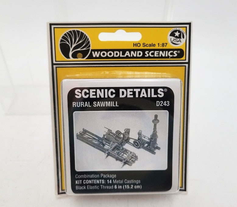 Woodland Scenics D243 HO Scale Scenic Details Rural Sawmill Wite Metal Kit
