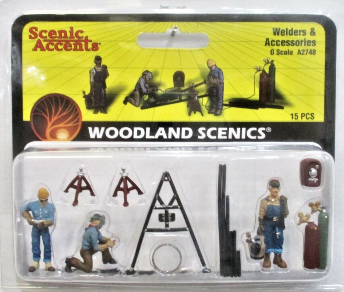 Woodland Scenics A2748 O Scale Welders & Accessories Figures (Set of 15)
