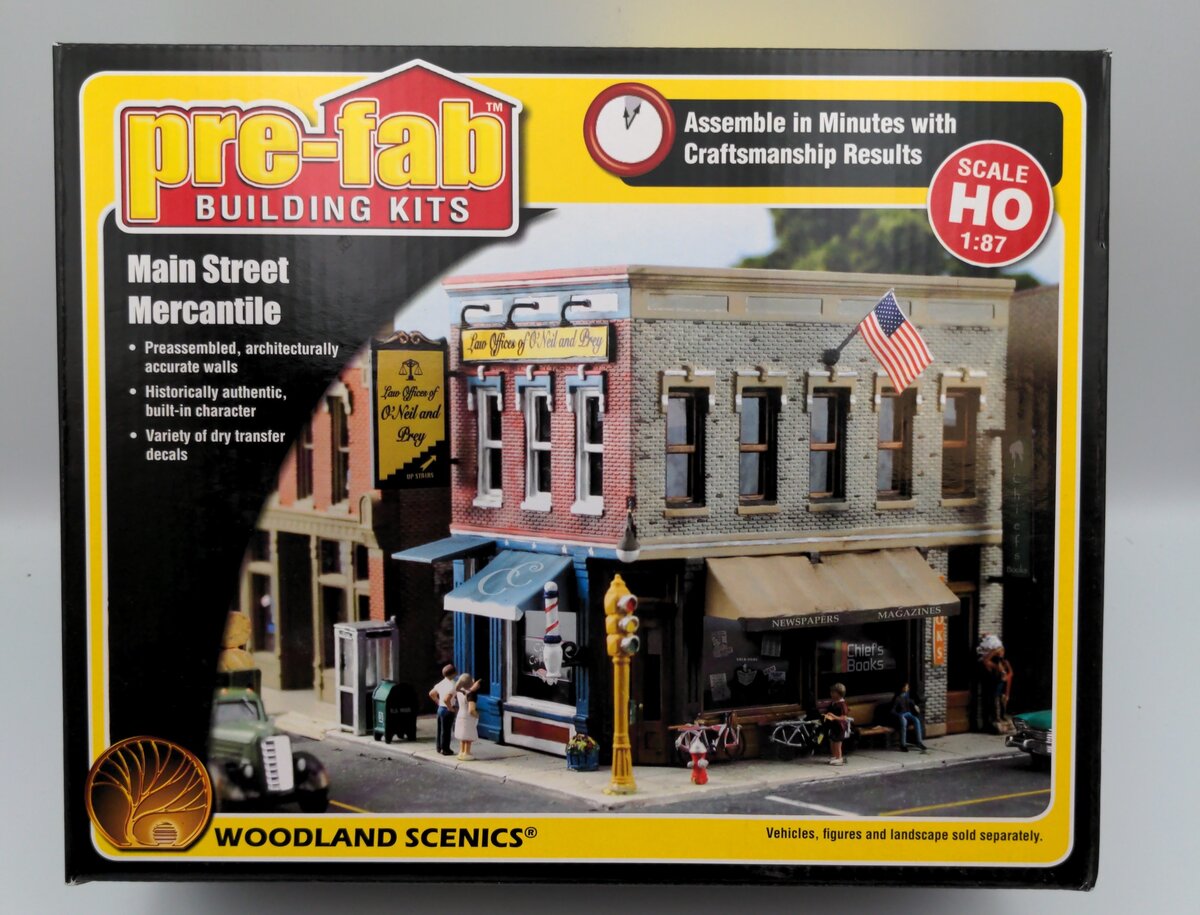 Woodland Scenics PF5182 HO Scale Main Street Mercantile Building Kit