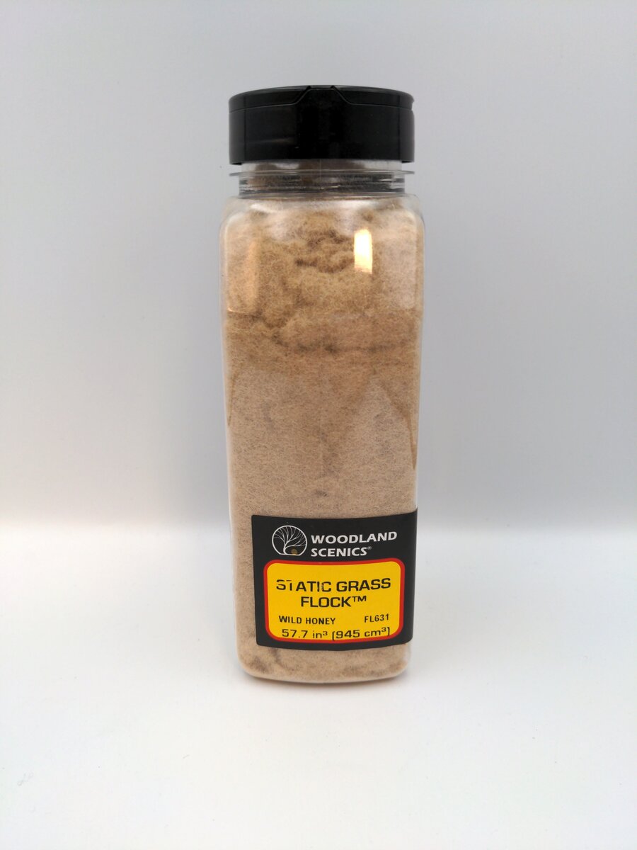 Woodland Scenics FL631 32oz Wild Honey Static Grass Flock