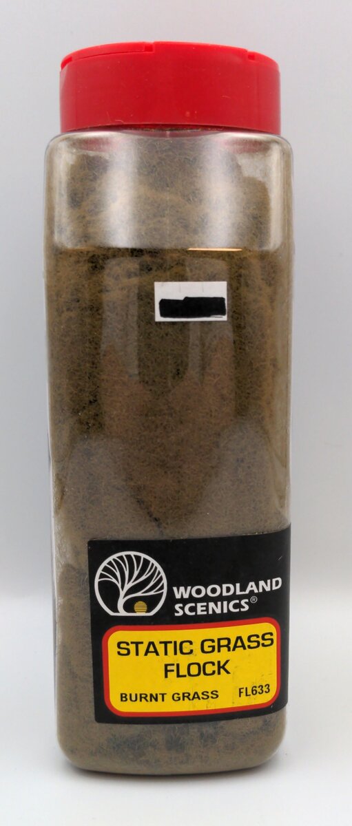 Woodland Scenics FL633 Burnt Grass Static Grass Flock - 32 Oz. Shaker